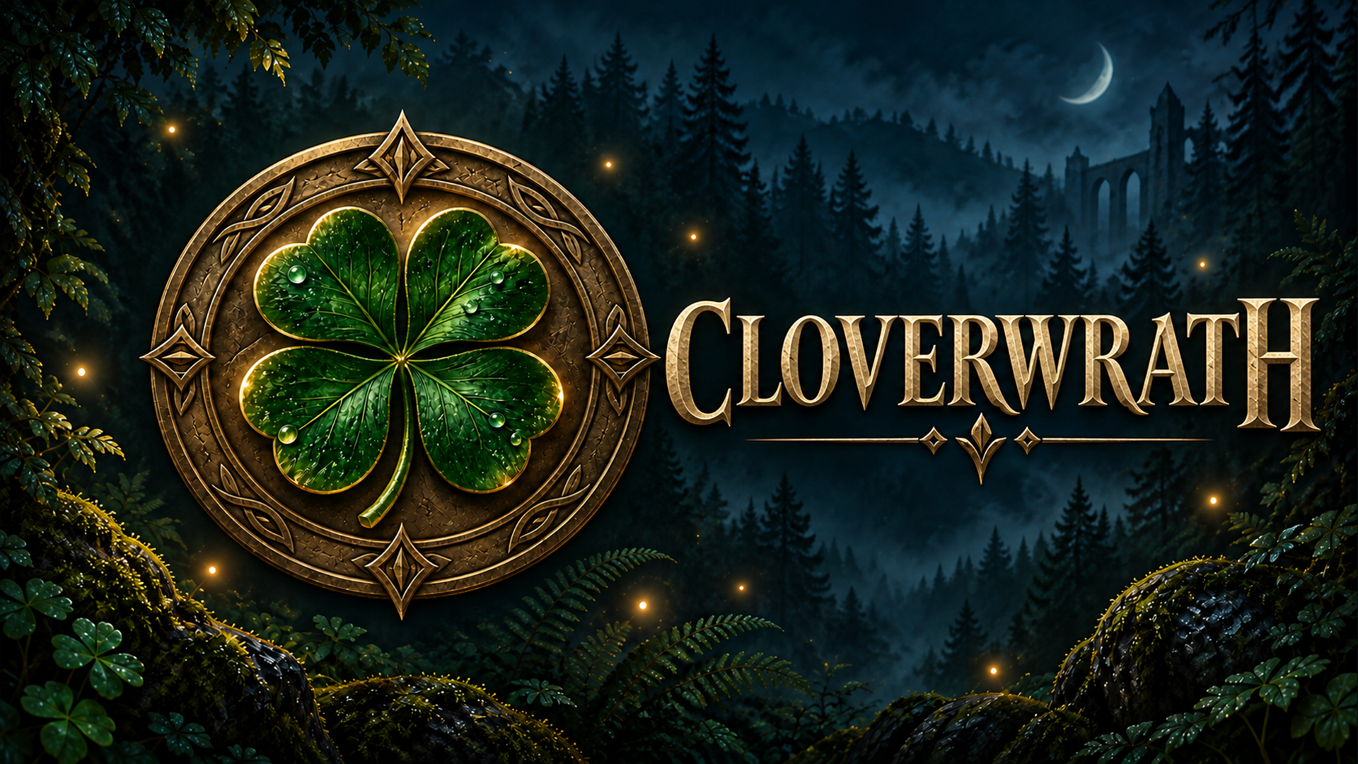 Original Cloverwrath clover medallion cover illustration