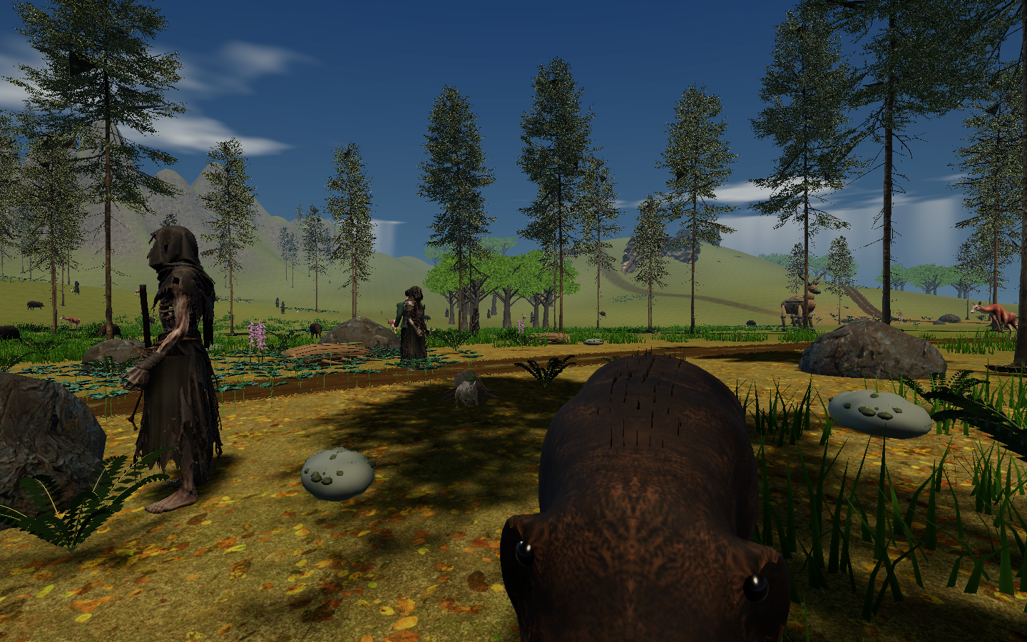 Actual woodland gameplay capture