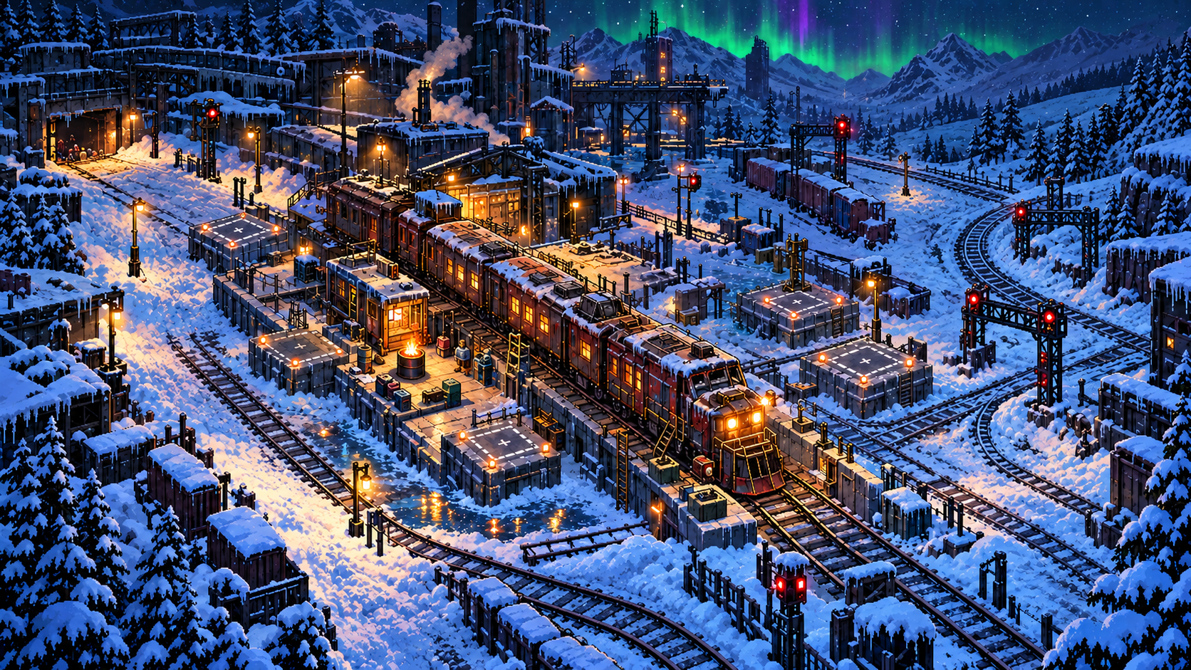 Frostline Depot environment art