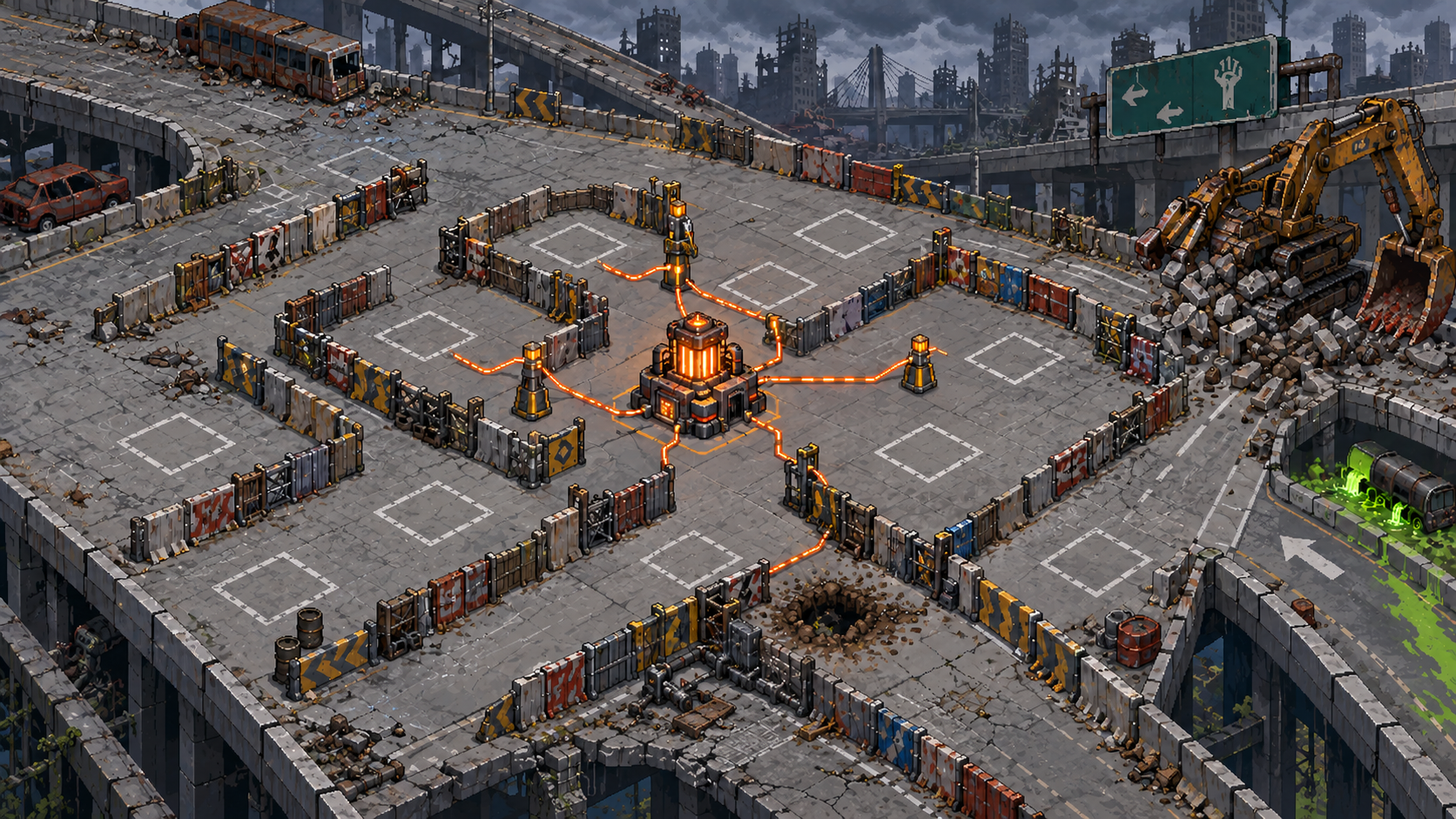 Highway Grid environment art