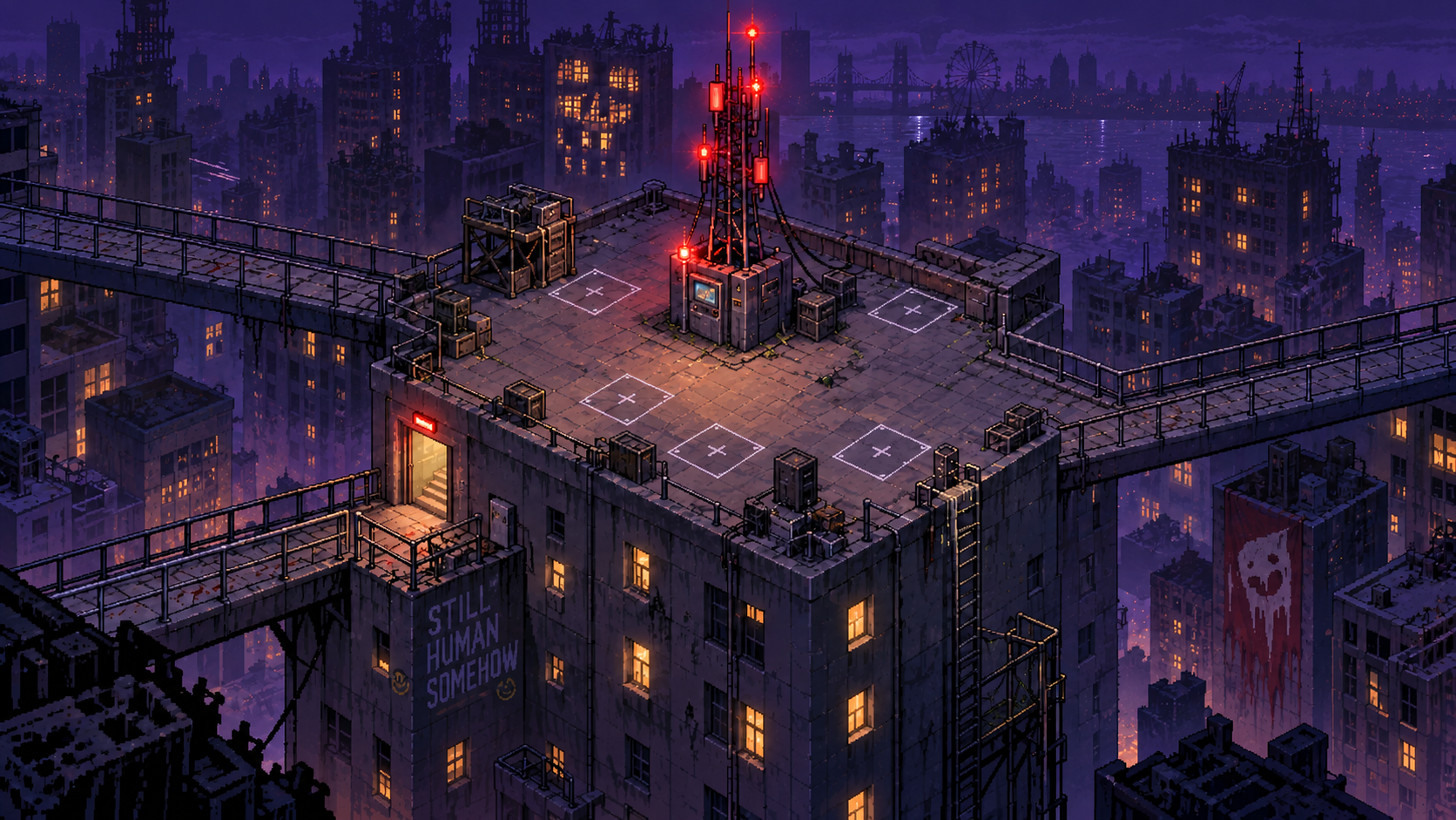 Rooftop Relay environment art